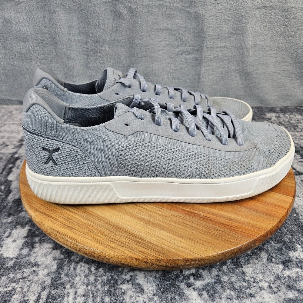 Flux Footwear Adapt Trainer Shoes Mens Size 13 Gray White Athletic Knit Sneakers